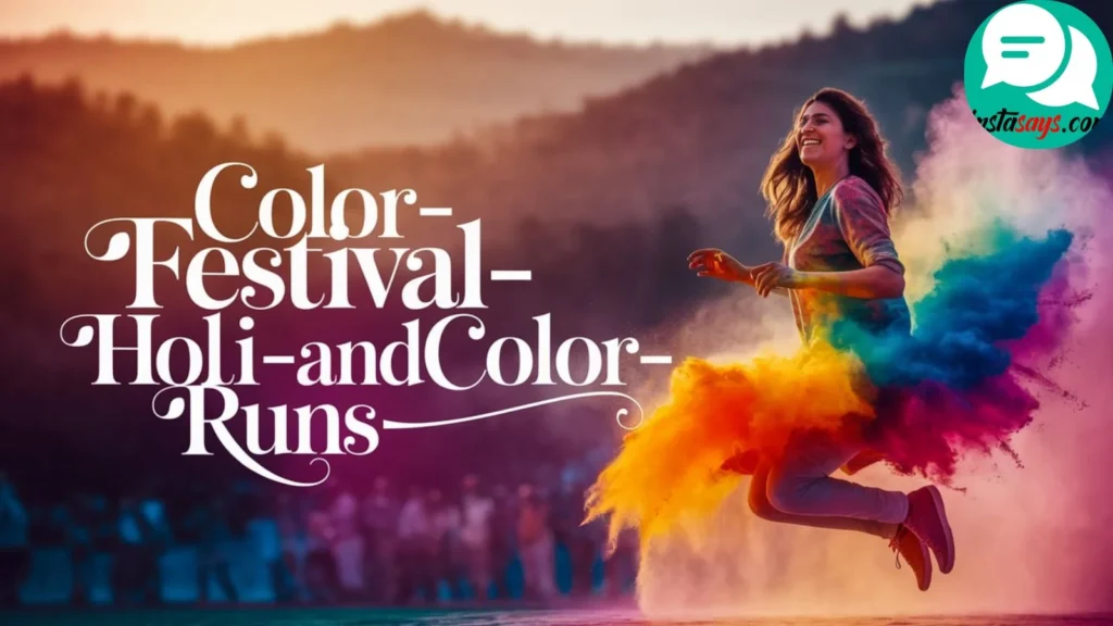 Color Festival Captions (Holi & Color Runs) 🎨🌈