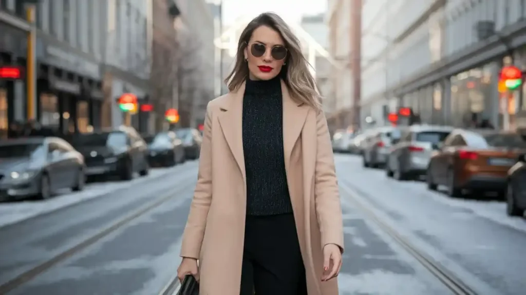 Elegant Trench Coat Captions