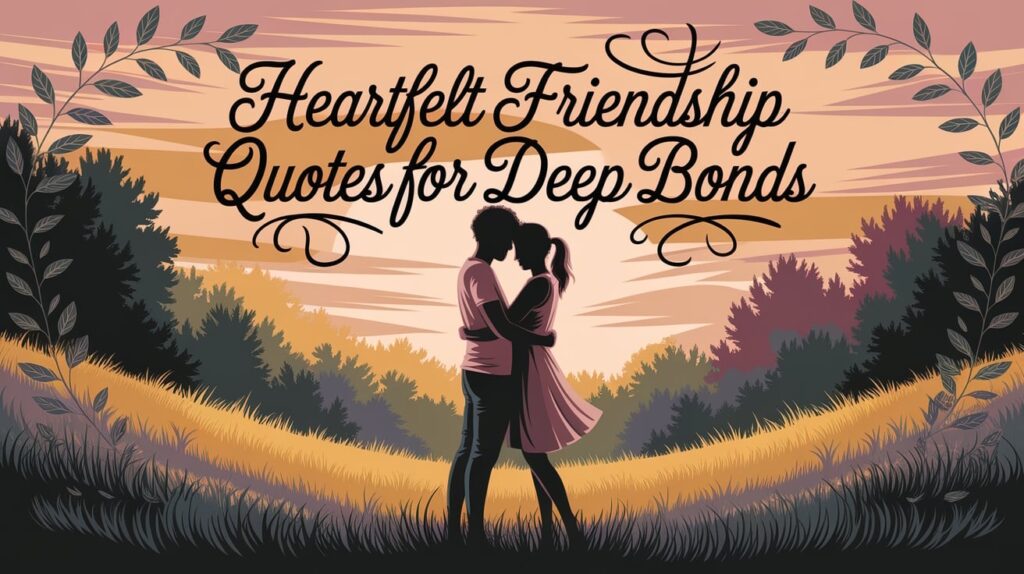 Heartfelt Friendship Quotes for Deep Bonds