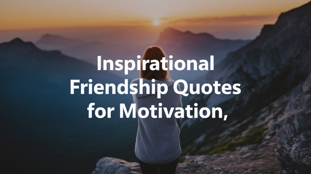 Inspirational Friendship Quotes for Motivation