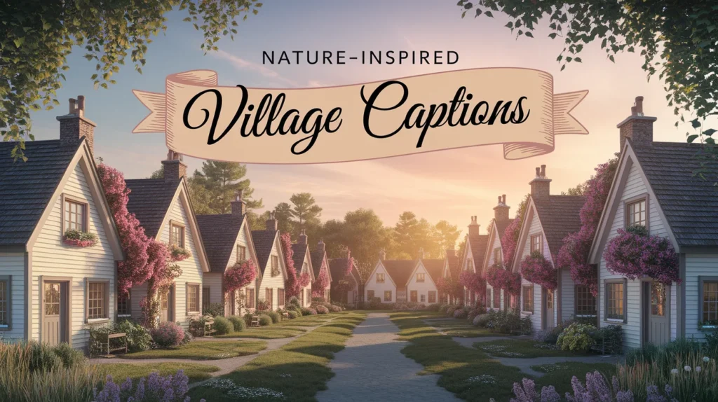 Nature-Inspired Village Captions