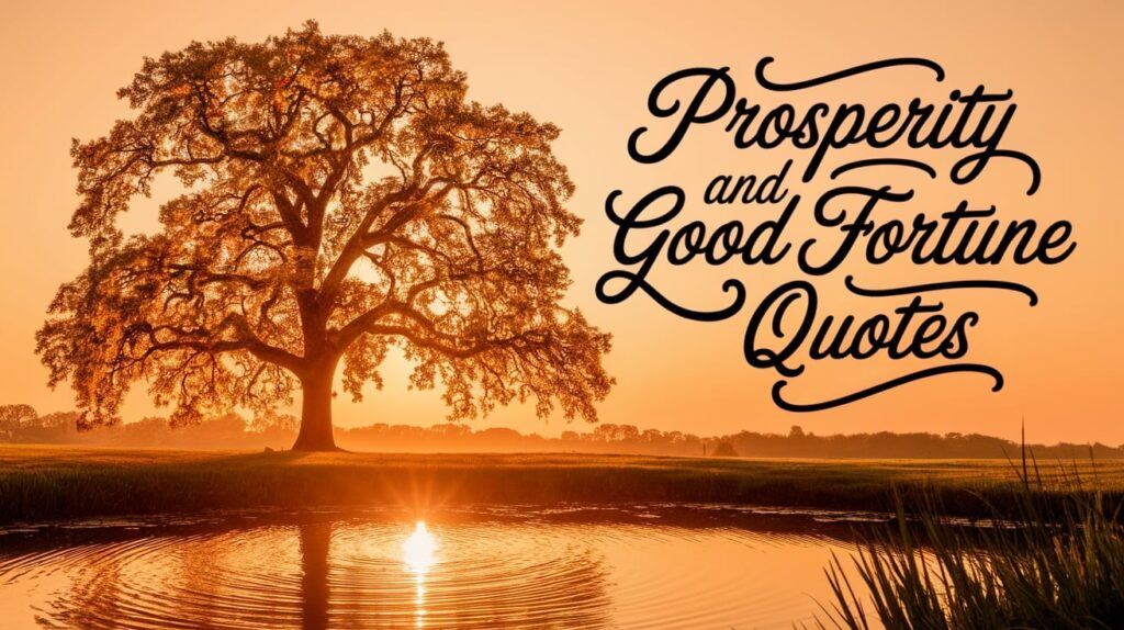 Prosperity and Good Fortune Quotes