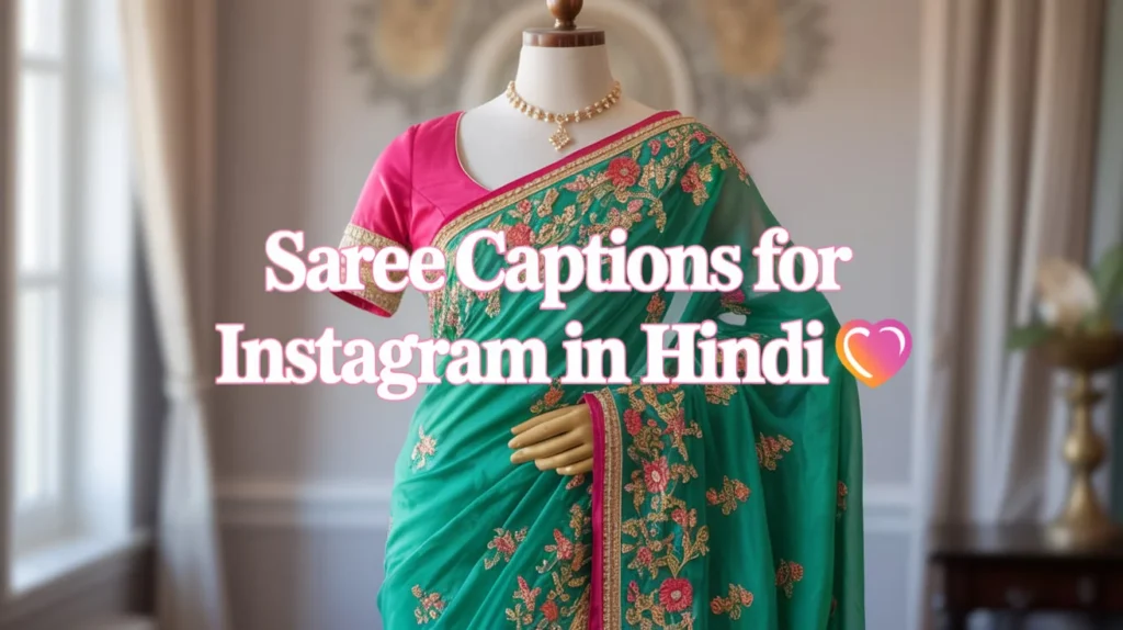 Saree Captions for Instagram in Hindi