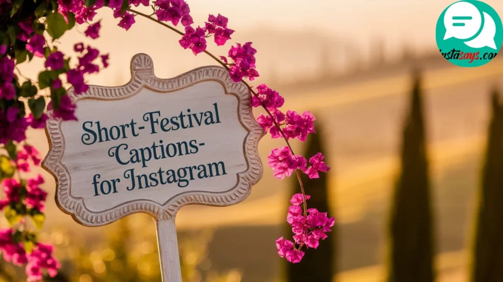 Short Festival Captions For Instagram