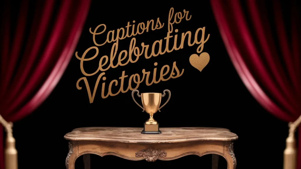 Captions for Celebrating Victories