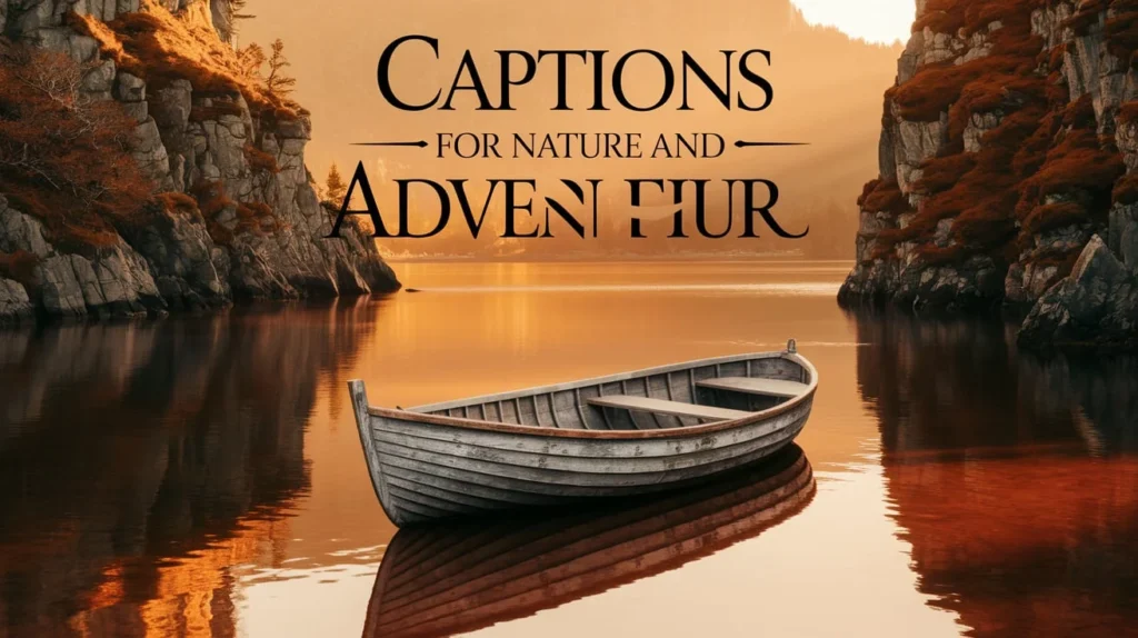 Captions for Nature and Adventure