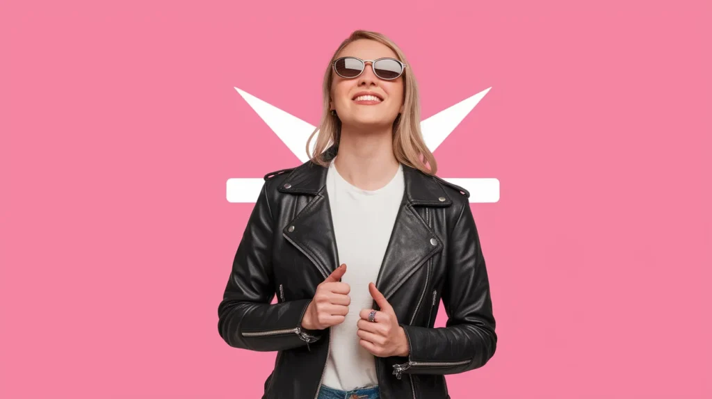 Cozy Fall Leather Jacket Captions