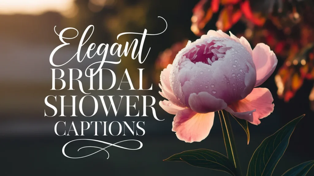 Elegant Bridal Shower Captions