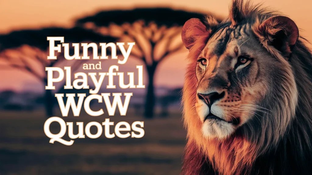 Funny and Playful WCW Quotes