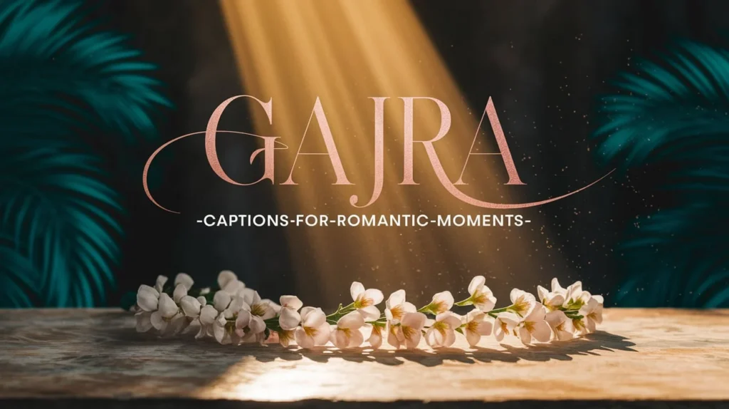 Gajra Captions for Romantic Moments 💞