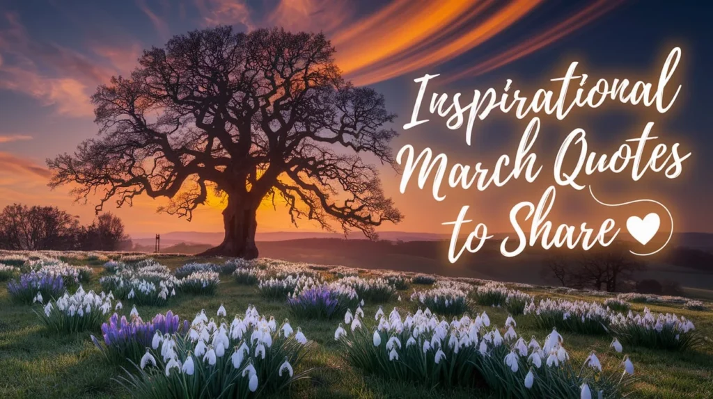 Inspirational March Quotes To Share