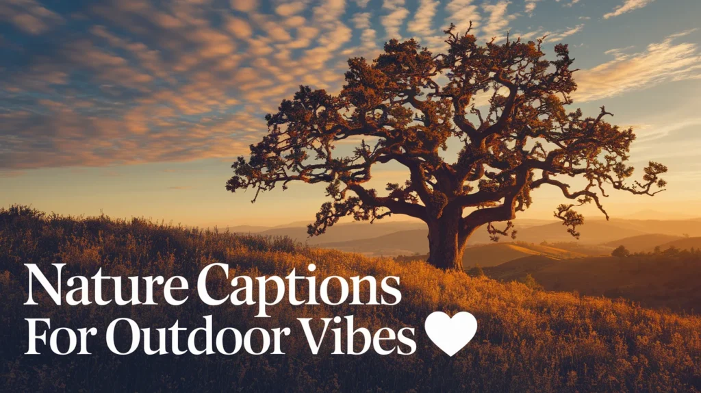 Nature Captions for Outdoor Vibes