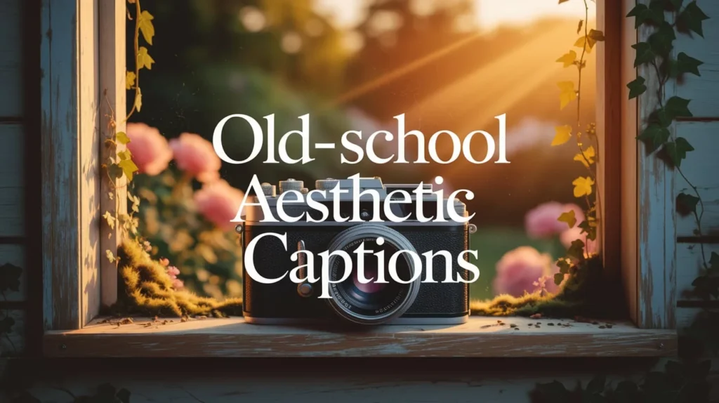 Old-School Aesthetic Captions
