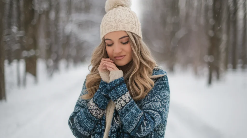 Outdoor Winter Shawl Adventures