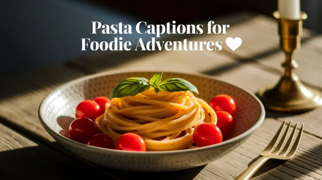 Pasta Captions for Foodie Adventures 