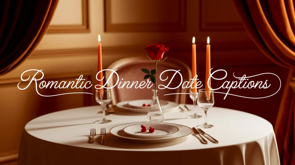 Romantic Dinner Date Captions