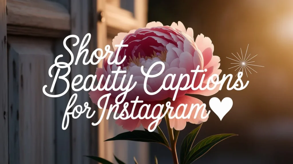 Short Beauty Captions For Instagram