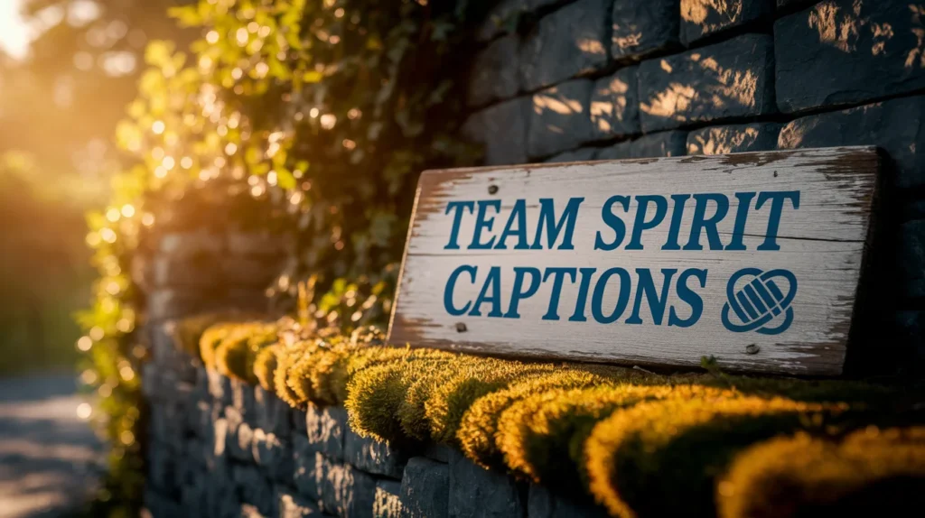 Team Spirit Captions