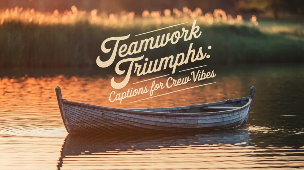 Teamwork Triumphs: Captions for Crew Vibes