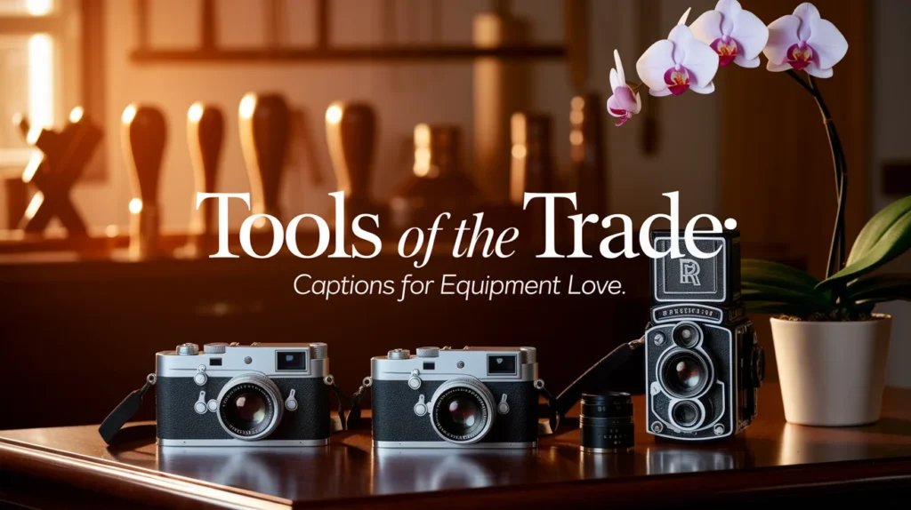 Tools of the Trade: Captions for Equipment Love