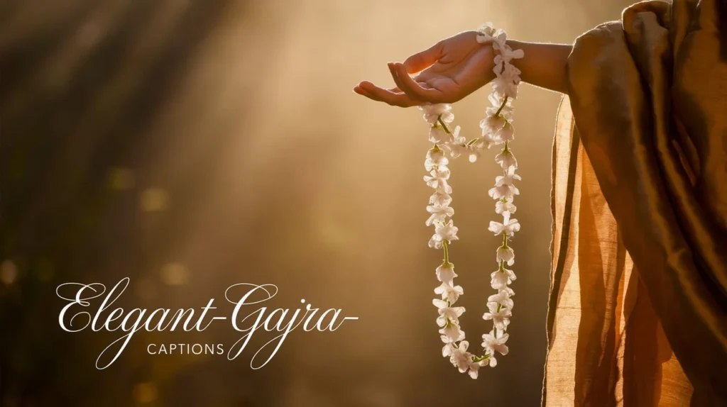 ✨ Elegant Gajra Captions