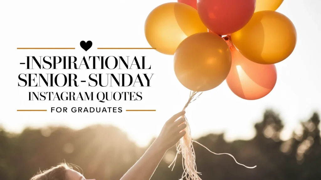 ✨ Inspirational Senior Sunday Instagram Quotes for Graduates