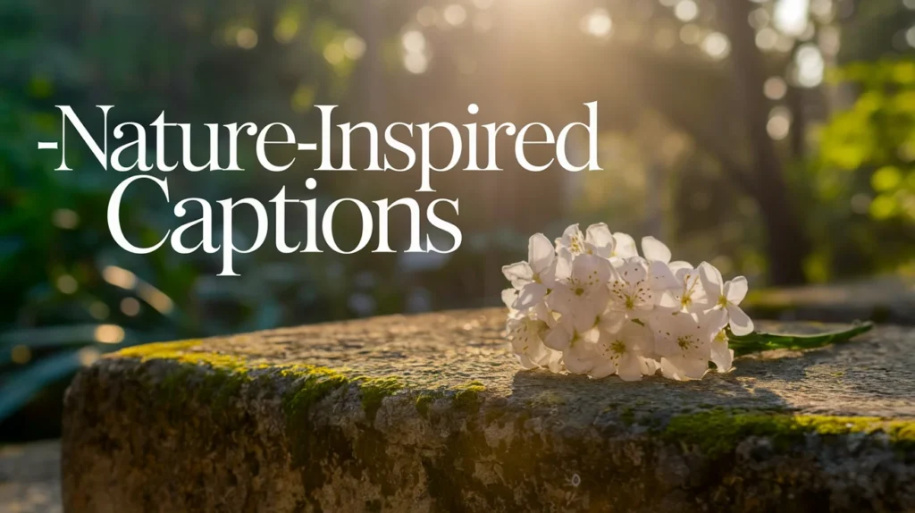 🍃 Nature-Inspired Gajra Captions