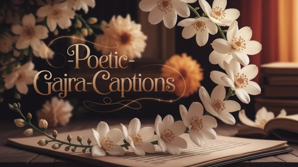 📝 Poetic Gajra Captions