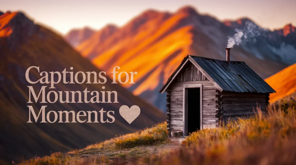 Captions for Mountain Moments 
