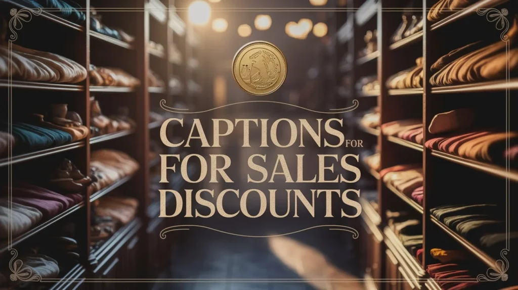 Captions for Sales and Discounts