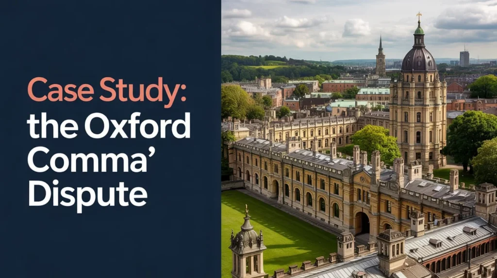 Case Study: The “Oxford Comma” Dispute