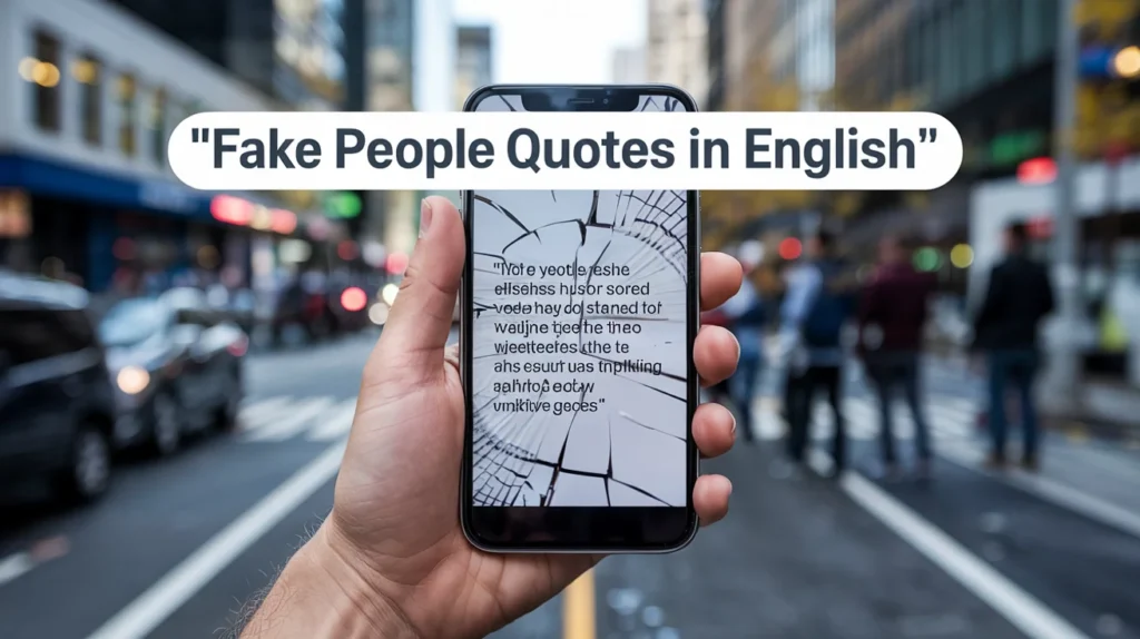 Fake People Quotes in English