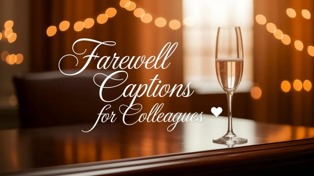 Farewell Party Captions For Colleagues
