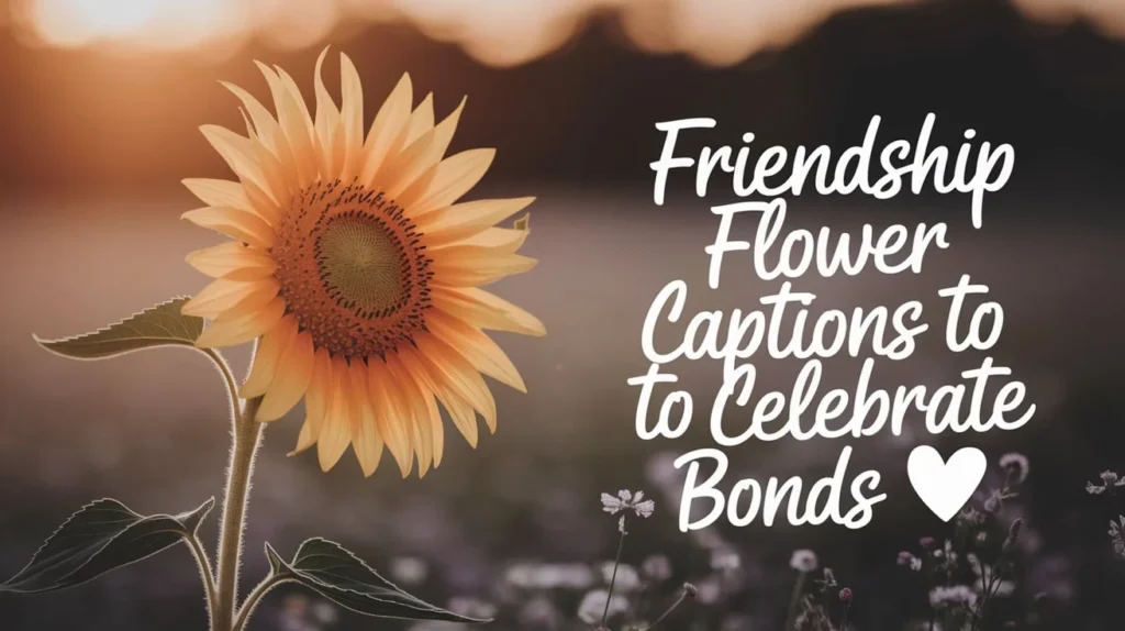 Friendship Flower Captions to Celebrate Bonds 