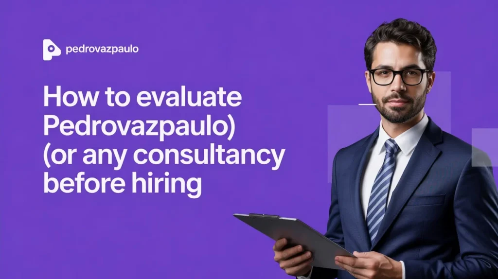 How to evaluate Pedrovazpaulo (or any consultancy) before hiring