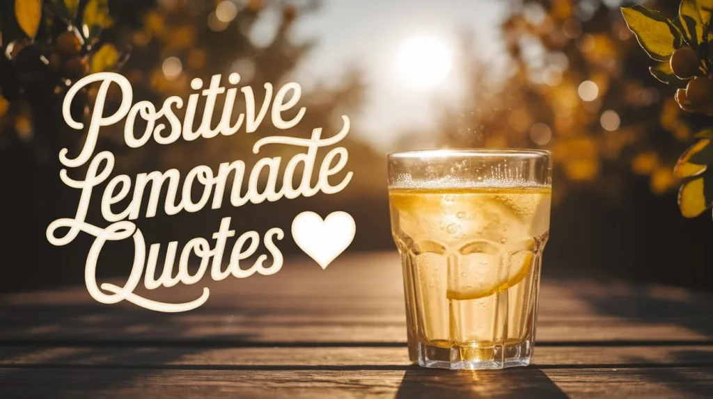 Positive Lemonade Quotes 