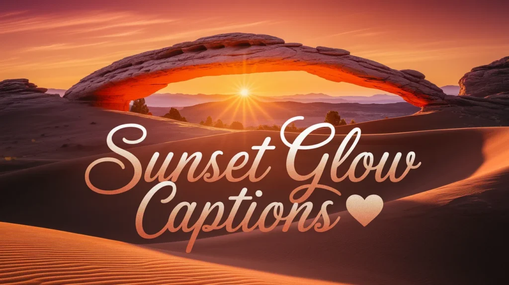 .Sunset Glow Captions 