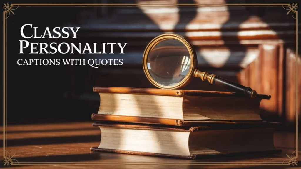 Classy Personality Captions with Quotes