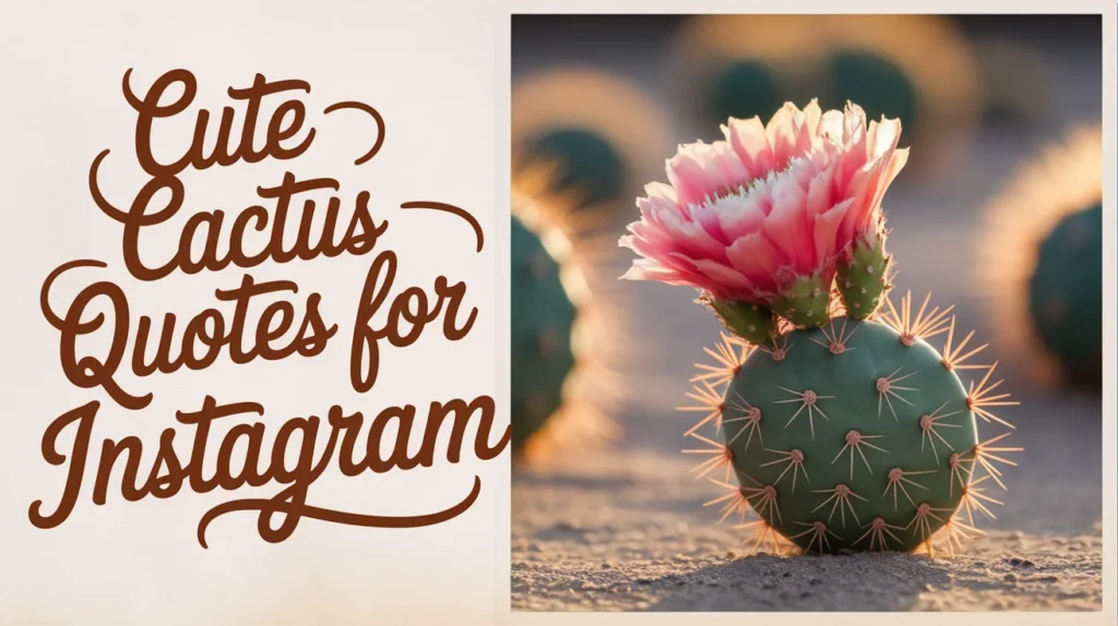 Cute Cactus Quotes for Instagram