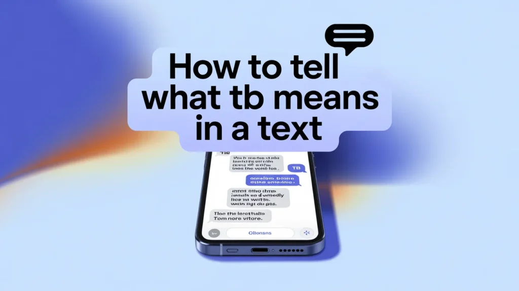 How to Tell What TB Means in a Text