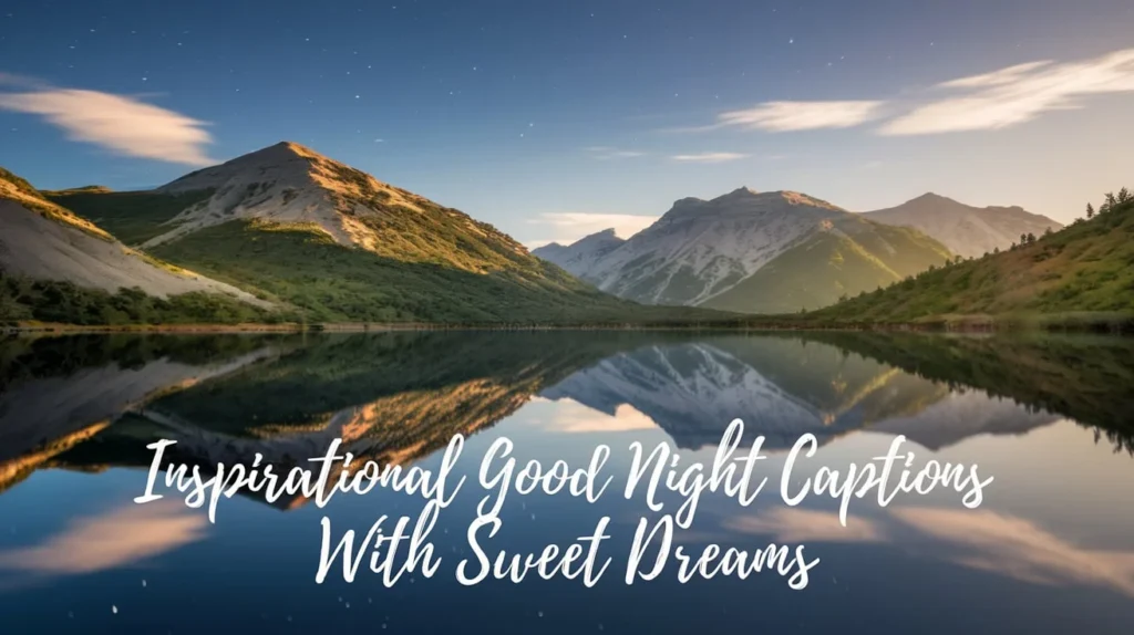 Inspirational Good Night Captions With Sweet Dreams