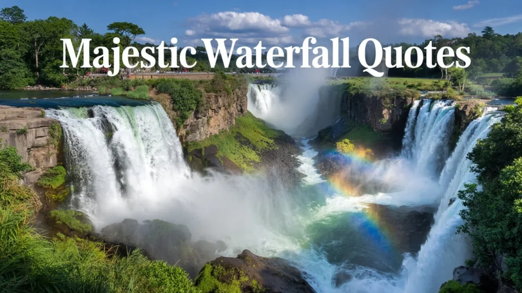 Majestic Waterfall Quotes