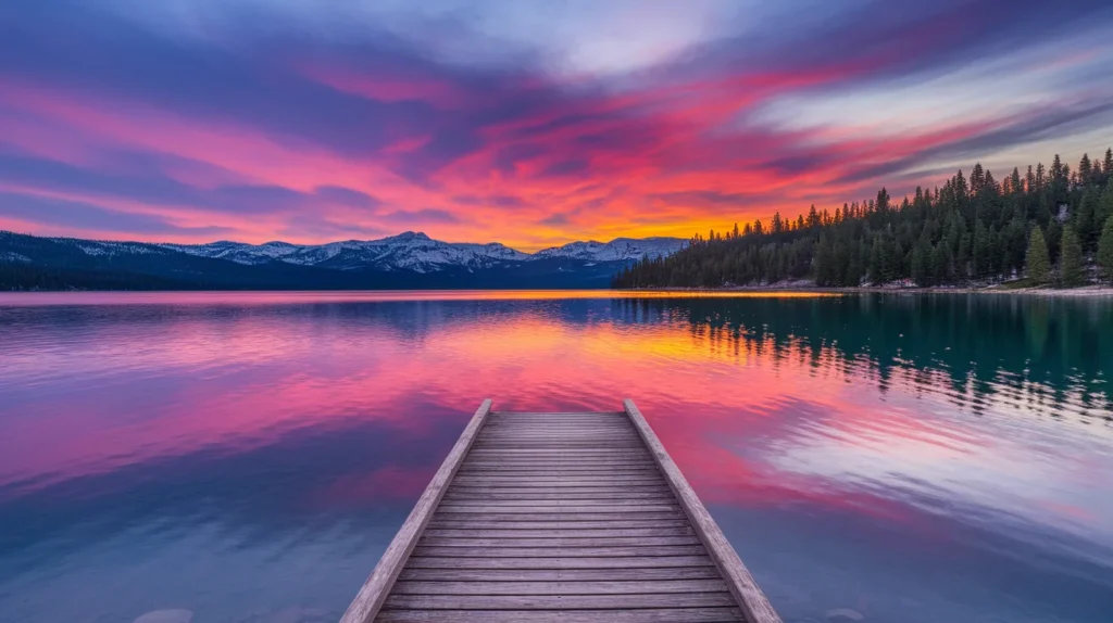 Peaceful Lake Tahoe Captions For Serene Moments