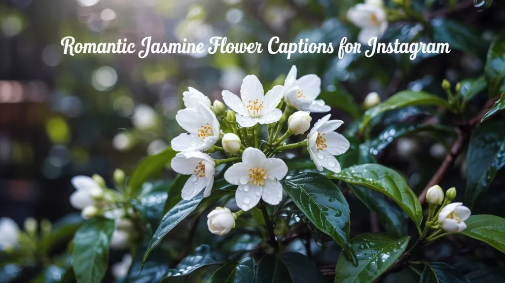 Romantic Jasmine Flower Captions for Instagram