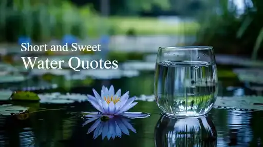 Short and Sweet Water Quotes