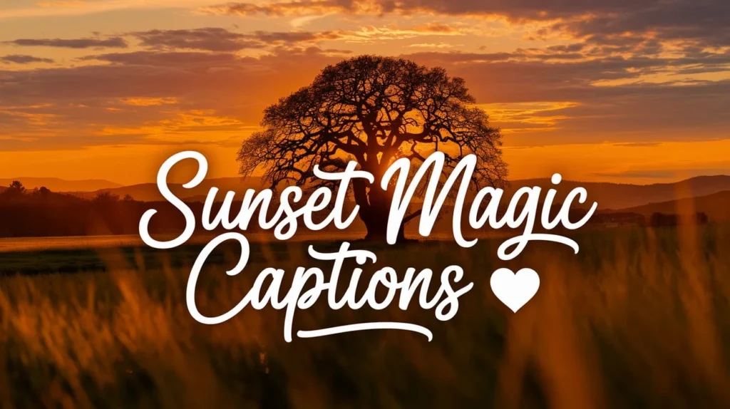 Sunset Magic Captions 