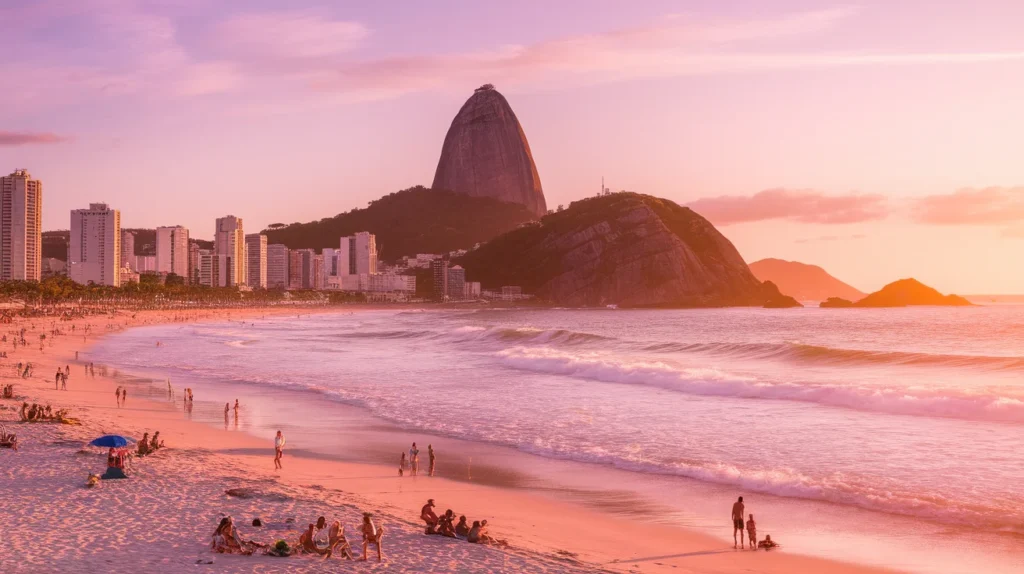 Sunset Vibes on Copacabana Beach