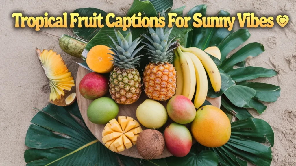 Tropical Fruit Captions for Sunny Vibes 
