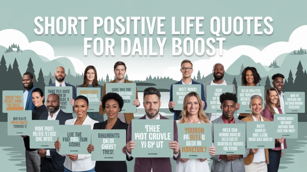 Short Positive Life Quotes for Daily Boost