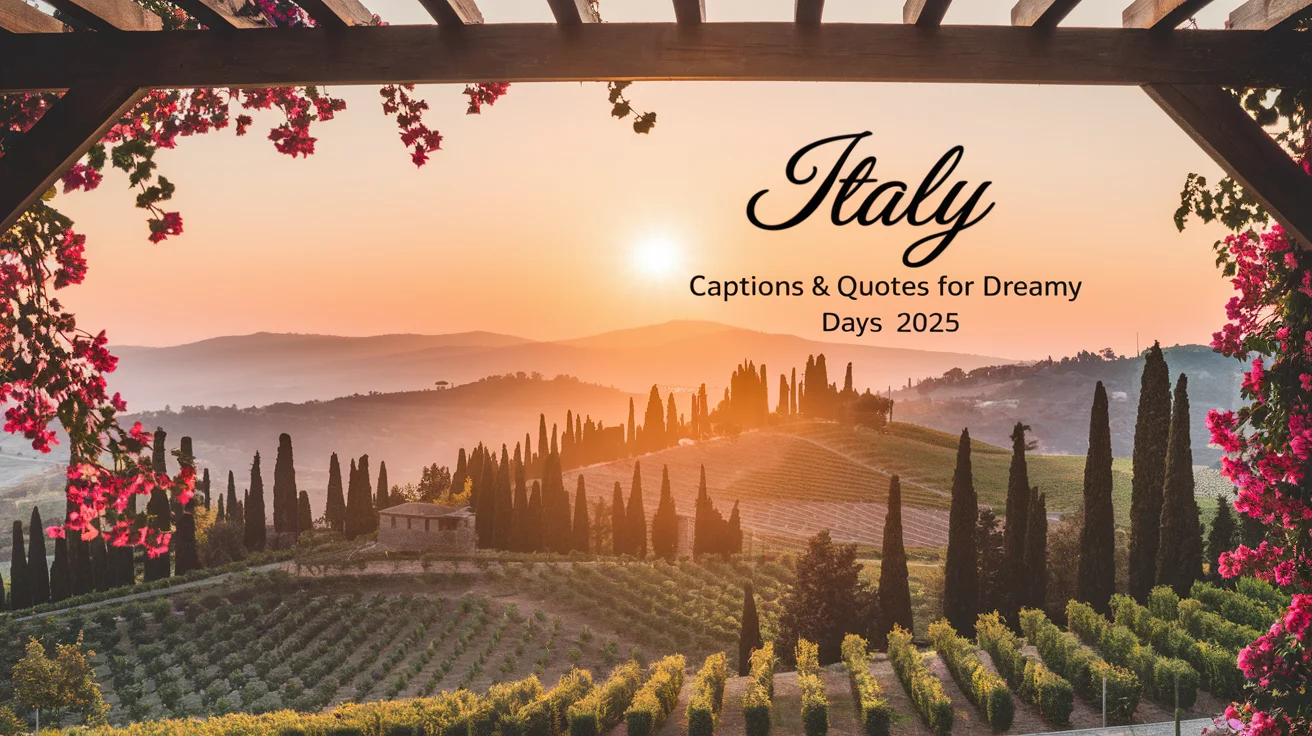 Italy Captions & Quotes for Dreamy Days
